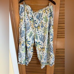 Printfresh Blue and Green Botanical Pajama Set